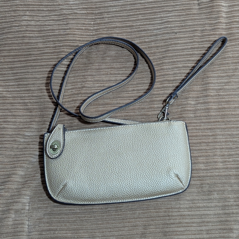 Joy Susan Gold Locking Mini Crossover Bag